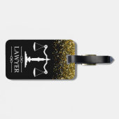 Étiquette À Bagage Balise de bagage avec texte sur l'envers (Dos horizontal)