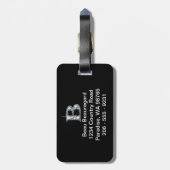 Étiquette À Bagage Balise de bagage B "Diamond Bling" (Dos Vertical)