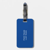 Étiquette À Bagage Balise de bagage bleue (Dos Vertical)