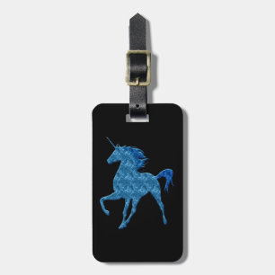 Étiquette À Bagage Balise de bagage Blue Fire Unicorn