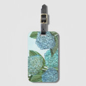 Étiquette À Bagage Balise de bagage Blue Hydrangea (Devant Vertical)