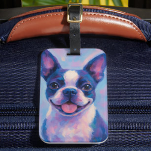 Étiquette À Bagage Balise de bagage Boston Terrier