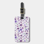 Étiquette À Bagage Balise de bagage botanique personnalisée - Carte d (Devant Vertical)