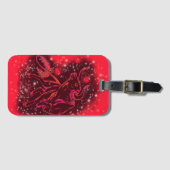 Étiquette À Bagage Balise de bagage Bull en rouge étoile (Devant Horizontal)