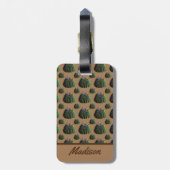 Étiquette À Bagage Balise de bagage Cactus - Personnalisation faculta (Dos Vertical)