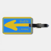 Étiquette À Bagage Balise de bagage Camino de Santiago (Dos horizontal)