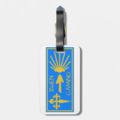 Étiquette À Bagage Balise de bagage Camino de Santiago (Dos Vertical)