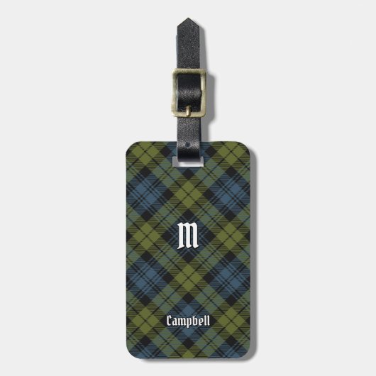 Étiquette À Bagage Balise de bagage Campbell Tartan (Devant Vertical)