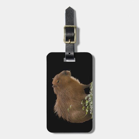 Étiquette À Bagage Balise de bagage Capybara (Devant Vertical)