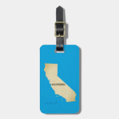 Étiquette À Bagage Balise de bagage - Carte de Californie (Devant Vertical)