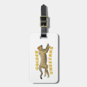 Étiquette À Bagage Balise de bagage - Cheetahs d'or (Devant Vertical)