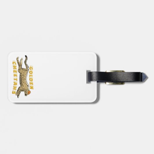 Étiquette À Bagage Balise de bagage - Cheetahs d'or (Dos horizontal)