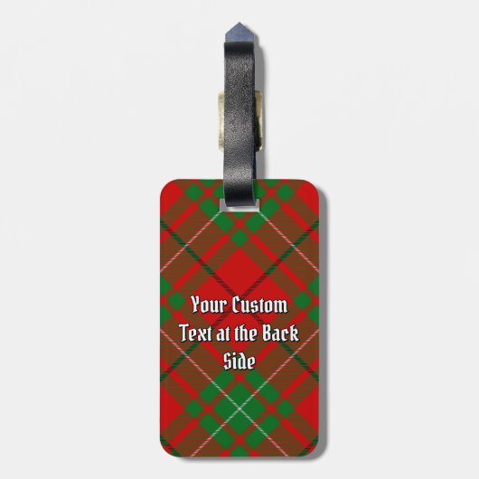 Étiquette À Bagage Balise de bagage Clan MacAulay Tartan (Dos Vertical)