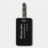 Étiquette À Bagage Balise de bagage Clarinet (Dos Vertical)