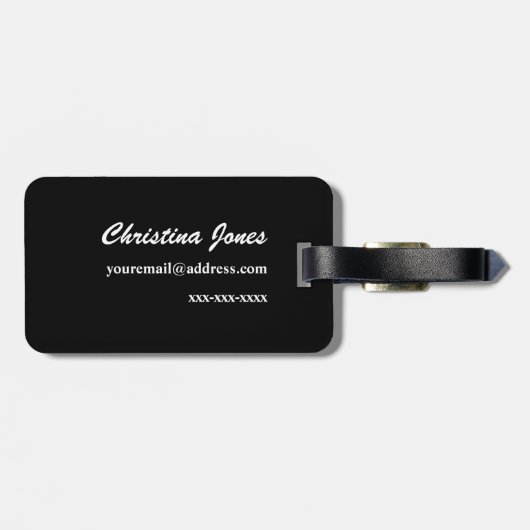 Étiquette À Bagage Balise de bagage Clarinet (Dos horizontal)