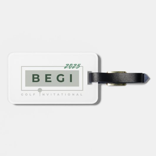 Étiquette À Bagage Balise de bagage classique (Dos horizontal)