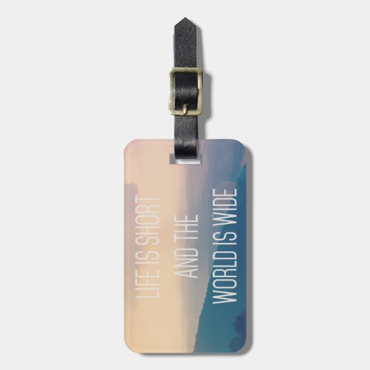 Étiquette À Bagage Balise de bagage courte (Devant Vertical)