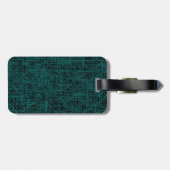 Étiquette À Bagage Balise de bagage Cyan "Scratch" (Dos horizontal)