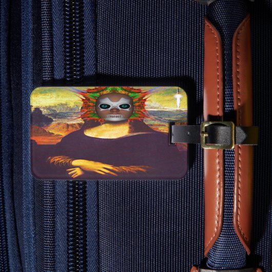 Étiquette À Bagage Balise de bagage Cyborg Mona Lisa (Insitu Rectoal 4)