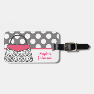 Étiquette À Bagage Balise de bagage Damask Purse sac à main
