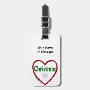 Étiquette À Bagage Balise de bagage d'amour de Noël