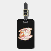 Étiquette À Bagage Balise de bagage d'angle de paix personnalisé (Devant Vertical)