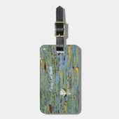 Étiquette À Bagage Balise de bagage d'aquarelle nénuphar Lake Flower (Devant Vertical)