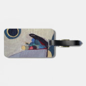 Étiquette À Bagage Balise de bagage d'art Abstrait avec bracelet en c (Dos horizontal)