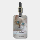 Étiquette À Bagage Balise de bagage d'art chatoyant (Devant Vertical)