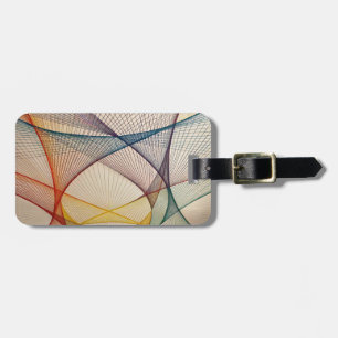 Étiquette À Bagage Balise de bagage d'art géométrique