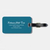 Étiquette À Bagage Balise de bagage d'art personnalisable avec marion (Dos horizontal)