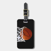 Étiquette À Bagage Balise de bagage de basketball moderne unique (Devant Vertical)