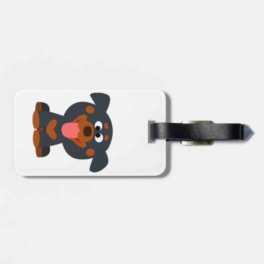Étiquette À Bagage Balise de bagage de bébé Rottweiler (Dos horizontal)