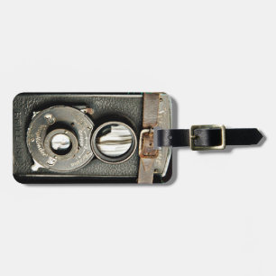 Étiquette À Bagage Balise de bagage de caméra vintage