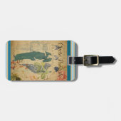 Étiquette À Bagage Balise de bagage de carte postale française (Devant horizontal)