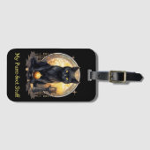 Étiquette À Bagage Balise de bagage de chat noir de cuisine (Devant Horizontal)