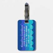 Étiquette À Bagage Balise de bagage de conception de natation (Dos Vertical)