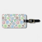 Étiquette À Bagage Balise de bagage de conception succulente (Devant horizontal)