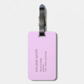 Étiquette À Bagage Balise de bagage de découpe dorée personnalisée en (Dos Vertical)