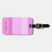 Étiquette À Bagage Balise de bagage de découpe dorée personnalisée en (Devant horizontal)