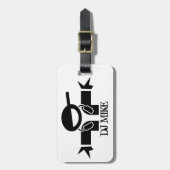 Étiquette À Bagage Balise de bagage de deejay personnalisée | Équipem (Devant Vertical)