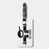 Étiquette À Bagage Balise de bagage de deejay personnalisée | Équipem (Dos Vertical)