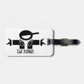 Étiquette À Bagage Balise de bagage de deejay personnalisée | Équipem (Dos horizontal)