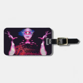 Étiquette À Bagage Balise de bagage de fantôme Alien (Devant horizontal)