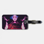 Étiquette À Bagage Balise de bagage de fantôme Alien (Dos horizontal)