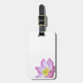 Étiquette À Bagage Balise de bagage de fleur rose (Devant Vertical)