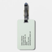 Étiquette À Bagage Balise de bagage de golf personnalisée (Dos Vertical)