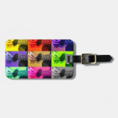 Étiquette À Bagage Balise de bagage de guitare aveugle couleur (Devant horizontal)