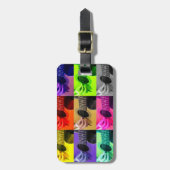 Étiquette À Bagage Balise de bagage de guitare aveugle couleur (Devant Vertical)