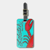 Étiquette À Bagage Balise de bagage de homard (Devant Vertical)